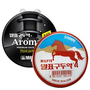 말표 구두약 캔 40g (블랙/브라운/뉴트럴) 1+1, 1세트, 블랙+브라운