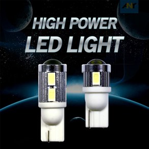 T10타입 12V 24V 하이파워 LED 번데기 전구 순정 차량, 그린 6발, 1개