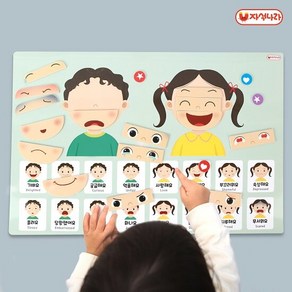 자석이 붙는 인체 포스터 (표정꾸미기) (40x60) /얼굴꾸미기