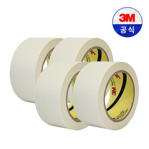 3M 마스킹 테이프 110 아이보리 40M 종이 페인팅 도색 보양 시공 인테리어 도장 50mm 4개