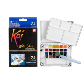 사쿠라 코이 WATER COLORS 24 COLOR SET 고체물감, 1개, 1개, 단품