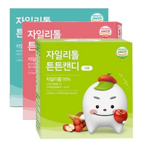 국내생산 자일리톨 충치예방 튼튼캔디 (샤인머스켓/딸기/사과) 3종