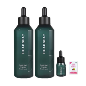 헤드스파7 시즌4 리페어 듀얼 앰플 트리트먼트 대용량 2개 + 50ml 1개 + 폼클렌징 _탈모증상완화 기능성 홈쇼핑 최신상