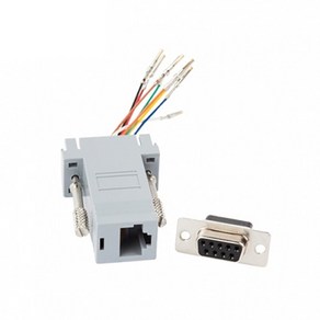 LANSTAR LS-PASS-DB9F RJ45 to DB9 패시브 변환젠더/기타-기타 변환젠더, 선택없음, 1개