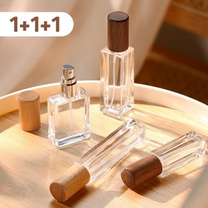 홈벨로 프리미엄 우드 향수공병, 1개, 5ml+10ml+15ml