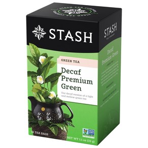 Stash Tea Decaf Geen Tea - Decaf Non-GMO Poject Veified Tea with No Atificial, 1개, 1개입, 1개