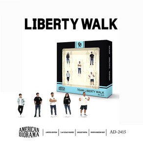 아메리칸 디오라마(AD-2415) 1:64 Team Libety Walk 피규어 세트, 1개