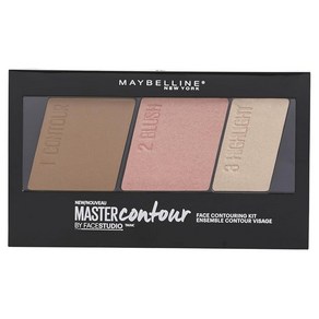 Maybelline Facestudio 마스터 컨투어 페이스 컨투어링 키트 미디엄에서 딥 1개입