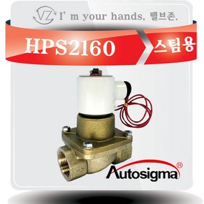 오토시그마 스팀용 솔레노이드밸브 HPS2160 (신품번 HPS2125A) 상시닫힘형 25A 2 WAY밸브 220V, 1개