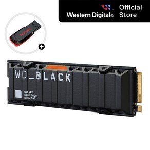 WD SSD M.2 NVMe BLACK SN850X HS 히트싱크 대용량 고성능 노트북 컴퓨터 / USB 증정, 2TB