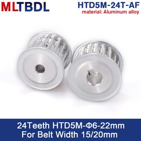 풀리내경 HTD 타이밍 동기 풀리 키웨이 보어 벨트 너비 15mm 20mm 25mm 30mm 40mm HTD8M 20-8M AF 20 T 톱니 합금 12-30mm, 22mm-keyway 6x2.8mm, Fo belt width 15mm, 1 개, 1개