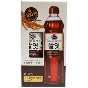 CJ 백설 쌀엿 1.2kg x 2입