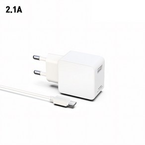 엑티몬 2.1A 저속 휴대폰 충전기 USB 1포트 무선이어폰 에어팟 버즈 C타입케이블, 1개, MON-211-T1 케이블 포함