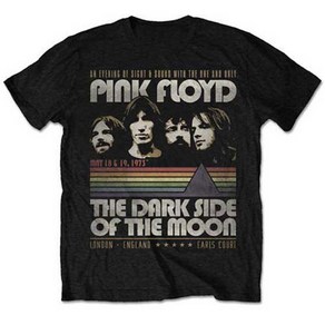 ROCKPANDA Pink Floyd Vintage Stripes 반팔티