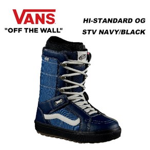 반스재팬 스노우보드 부츠 인디고 데님 하이스탠다드 OG STV 네이비블랙 보아 VANS 일본한정, STV-NAVY/BLACK, 25cm-US7, 1개