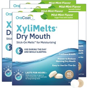 오라코트 자일멜츠 포 드라이 마우스 마일드 민트 40개입, 4개