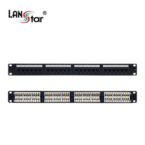 LANsta UTP 24포트 패치판넬 Cat.5E 1U LS-EPLB-24P19N, 1개