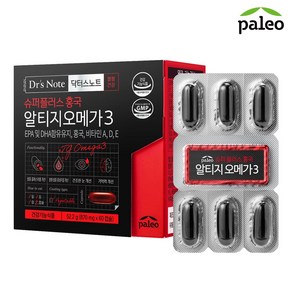 팔레오 닥터스노트 홍국 알티지 오메가3 (870mg x 60캡슐) x 1개, 60정