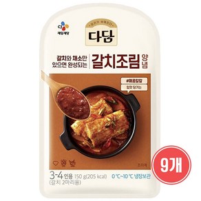 CJ 다담 갈치조림 양념 150g X 9개