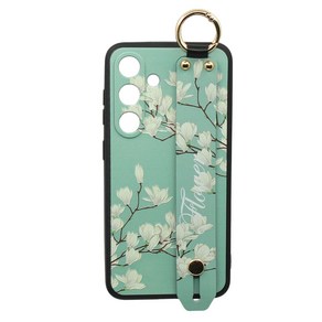 신서엔코 갤럭시S25 S25플러스 S25울트라 케이스 Galaxy Phone Case SCS-1547 블라썸 일러스트 핸드 스트랩 케이스