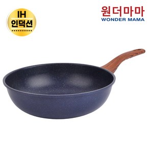 [국내산] 원더마마 네이비블루 IH 인덕션 궁중팬 28cm 1개 ( 평일 오후 2시 이전 주문건 )