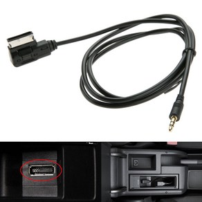 자동차 aux 블루투스 오디오 호환 음악 AMI MMI 인터페이스 어댑터 AUX 케이블 3.5mm 미니 잭 MP3 VW Audi A3 A5 A6 A8 Q3 Q5 Q7 스타일링, 1개