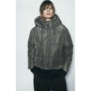 ZARA 여성점퍼 30대 40대 데이릴룩 이브 후드 패딩 재킷 코트