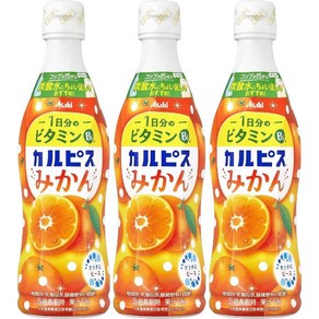 일본 아사히 소프트 드링크 칼피스 만다린 오렌지 470ml x3개, 3개