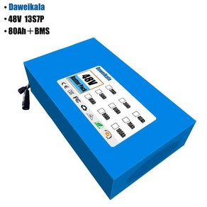 리튬 이온 배터리 팩 전기 배터리 내장 50A BMS 및 충전기 48V 100Ah 13S7P 48V 100000mAh 2000W, 02 48V 13S7P 70Ah, 한개옵션1