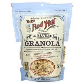 Bobs Red Mill (밥스 레드 밀) 통곡물 그래놀라 애플 블루베리 340g(12oz), 340g, 1개