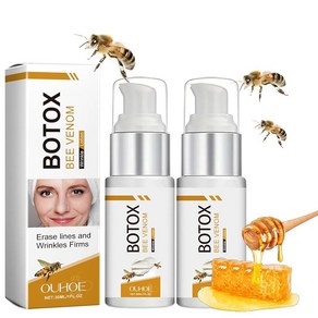 Gospe Botox Bee Venom 로션 크림 - 주름 제거 및 탄력 보습 리프팅 회복 모든 피부 타입 안티에이징 벌독 28.3g(1온스), 1개, 30ml