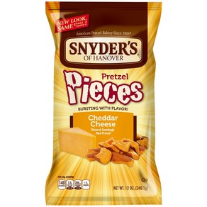 Snyde's of Hanove Petzel Pieces Chedda Cheese 12 Oz Snyde's of Hanove 프레첼 조각 체다 치즈 12온스, 1개, 340g