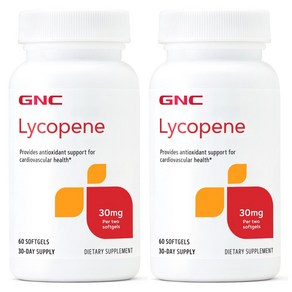 GNC 2병 라이코펜 Lycopene 30 MG 60 softgels