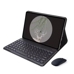 호환 레노버 탭 M9 2023 릴리즈 블루투스 키보드 태블릿 커버 라운드 TB-310XU 마그네틱 케이스 포함 9 인치 TB-310FU 펀다, [03] Potuguese Keyboad, [01] black 2, 1개