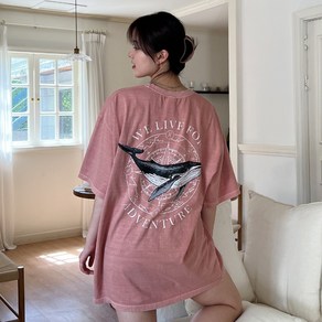 [3XL] 유니크/피그먼트 Whale 박스티 3colo