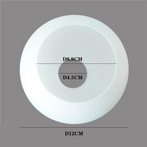 전등갓 갓등 전등 샹들리에용 화이트 글로브 유리 램프 유백색 쉐이드 교체 조명 D4cm E27 E14