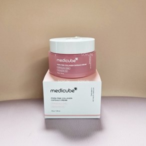 메디큐브 PDRN 핑크 캡슐 크림 연어알 (+선착순 증정품 제공) [본사정품!] 룡지니 Pick, 1개, 55g