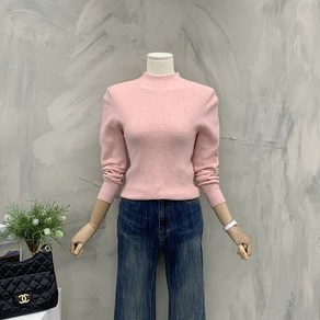 [행복여] 린드 레이어드 소프트 홀가먼트 반목 긴팔 니트