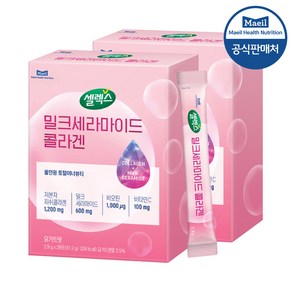 셀렉스 리뉴얼 밀크세라마이드 콜라겐 핑크 2.7g 28포 1박스, 81.2g, 2개