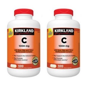 커클랜드 Kikland Signatue Vitamin C 미국코스트코 비타민C 1000mg, 500정 x 2팩, 2개, 500정