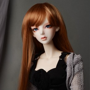 돌모아 구체관절인형 가발 SD 60cm 고열사 뱅 앞머리 롱 스트레이트 브라운 (8-9) GR Bangs Straight Wig (Brown)