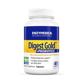 Enzymedica Digest Gold + Pobiotics 2-in-1 Fomul Enzymedica Digest Gold + 프로바이오틱스 장 건강을 위한 2-in-1, 1개