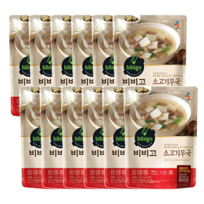 비비고 소고기무국, 500g, 12개