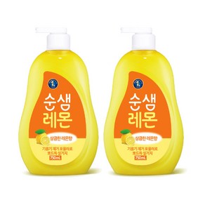 순샘 레몬 주방세제, 2개, 750ml