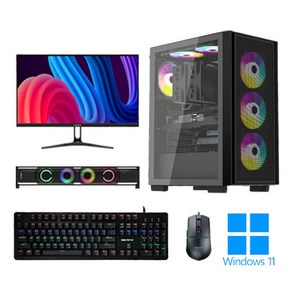 포유컴퓨터 게이밍 조립 컴퓨터 모니터 풀세트 PC 본체 최신 고사양 롤 배그 윈도우, GQ-PC18, [3]추가 X