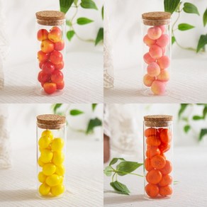 [엠디자인] 베스트 미니 과일 모음 (2cm), 8. 미니 복숭아 모형 20P (2cm)