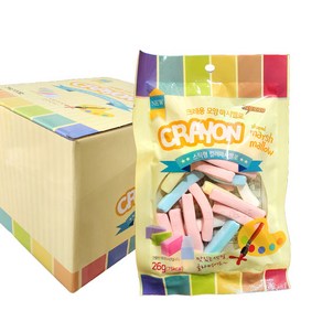 (무)크레용모양 마시멜로25gx20입, 25g, 20개