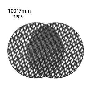 스피커 금속 메쉬 그릴 커버 오디오 장식 원 방지 방지 방지 스피커 오디오 홈 오피스를위한 방진 방지 방지, C