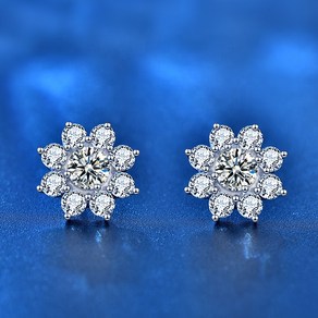 0.5캐럿 Diamond Moissanite 925은귀걸이 kp1511