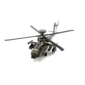 1/72 AH-64D 아파치 항공기 헬리콥터 다이캐스트 완제품 프라모델 모형 비행기, 1개